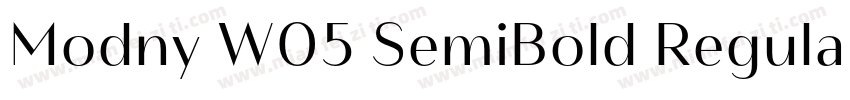 Modny W05 SemiBold Regular字体转换